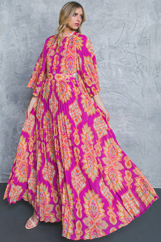COVERED BY LOVE WOVEN MAXI DRESS - By Baano