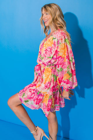 THE BUTCHART GARDENS WOVEN MINI DRESS - By Baano