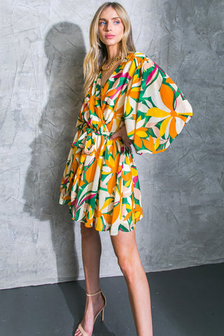 DARING HEART WOVEN MINI DRESS - By Baano