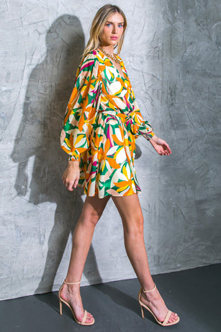 DARING HEART WOVEN MINI DRESS - By Baano