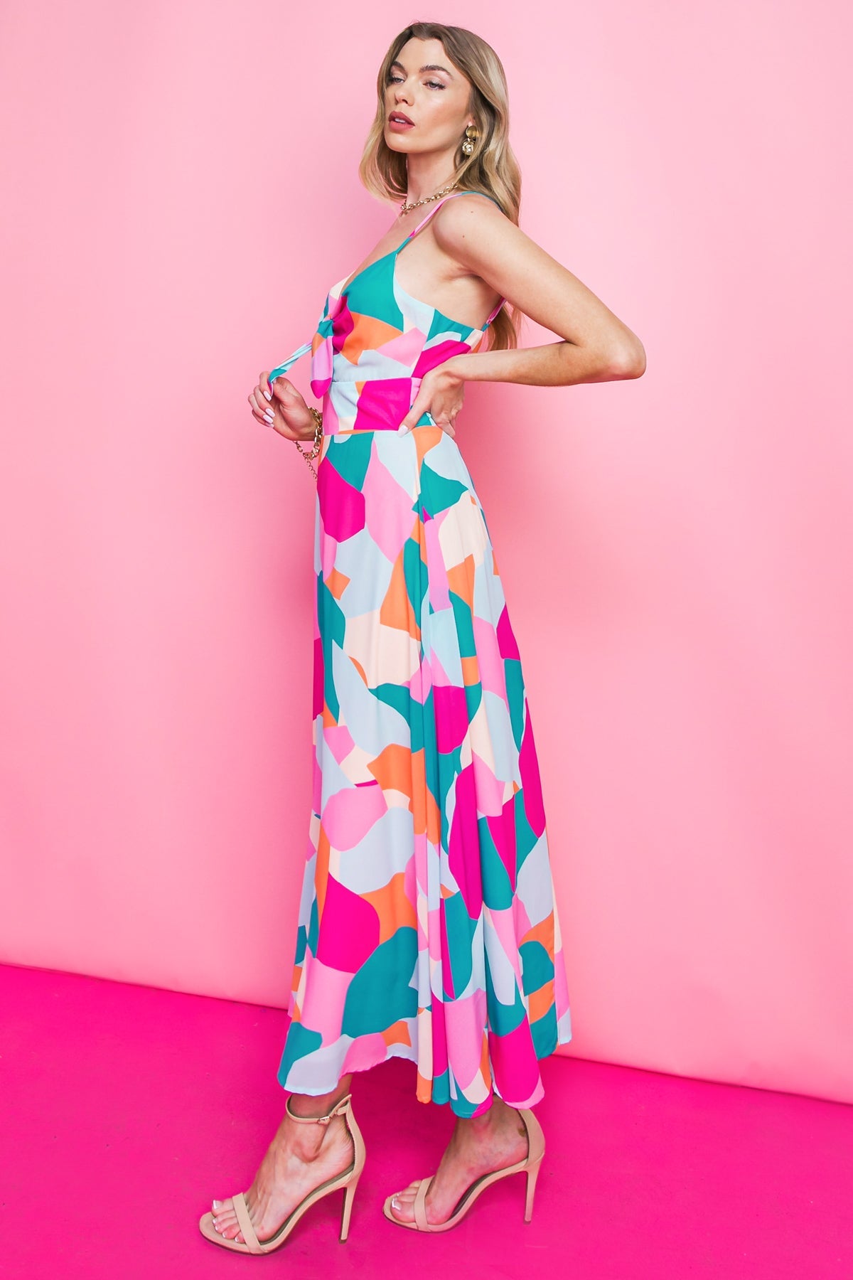 BLUE OCEAN BEACH WOVEN MIDI DRESS - By Baano