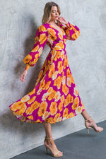LOOK AT HER FLORAL WOVEN MIDI DRESS - By Baano