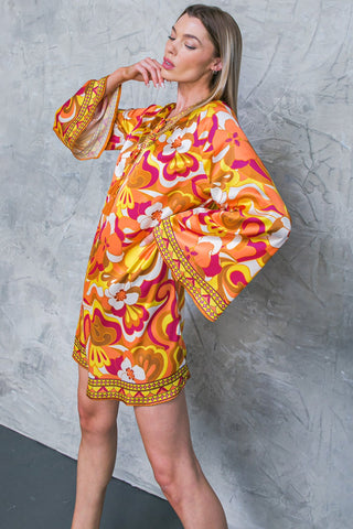 CAUGHT FEELINGS WOVEN MINI DRESS - By Baano