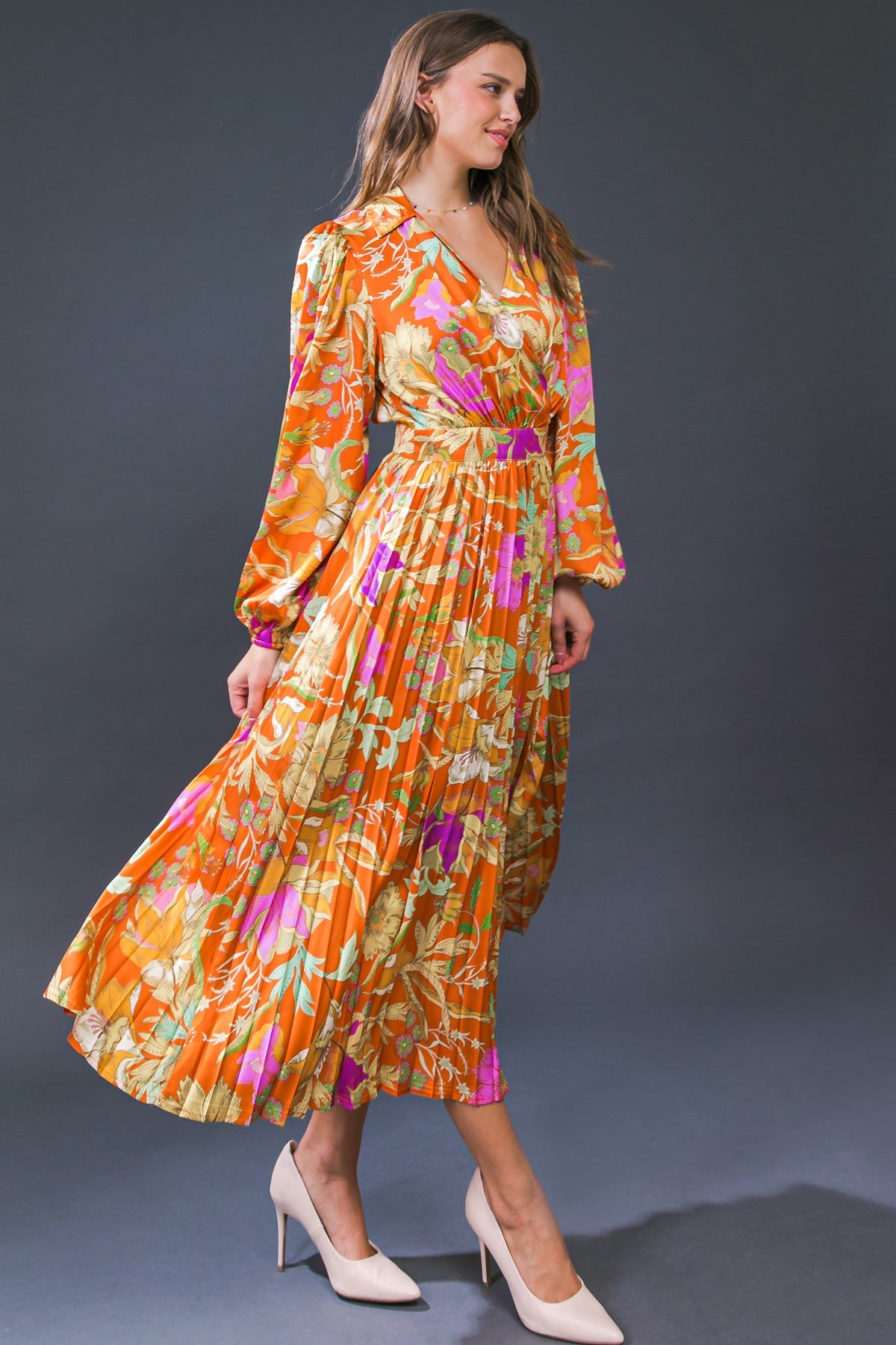 KEEP GETTING BETTER WOVEN MIDI DRESS - By Baano