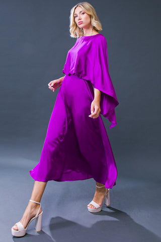 CAUGHT FEELINGS WOVEN MIDI DRESS - By Baano