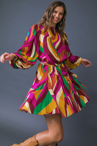 KEEP ON MOVING WOVEN MINI DRESS - By Baano