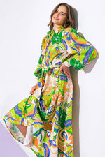 DESIRABLE STYLE WOVEN MIDI DRESS - By Baano