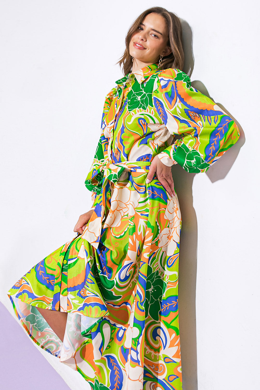 DESIRABLE STYLE WOVEN MIDI DRESS - By Baano