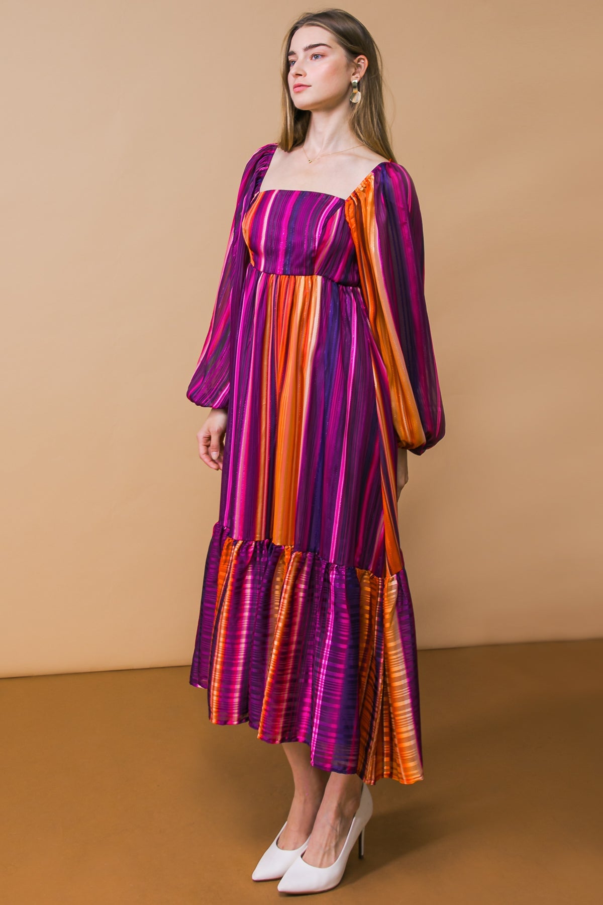 EVERYTHING YOU NEEDED WOVEN MIDI DRESS - By Baano