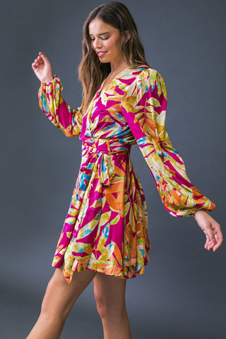 ALL FALL LONG WOVEN MINI DRESS - By Baano
