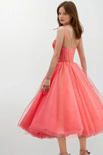 Sidney Tie-Strap Tulle Midi Dress - By Baano