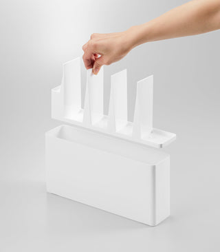 Utensil & Thin Cutting Board Holder - Steel - By Baano