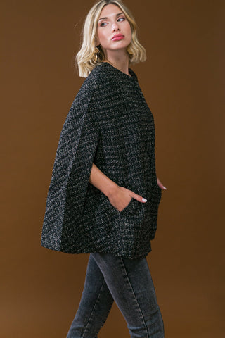 SUNSET DANCE TWEED CAPELET - By Baano