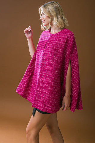 SUNSET DANCE TWEED CAPELET - By Baano