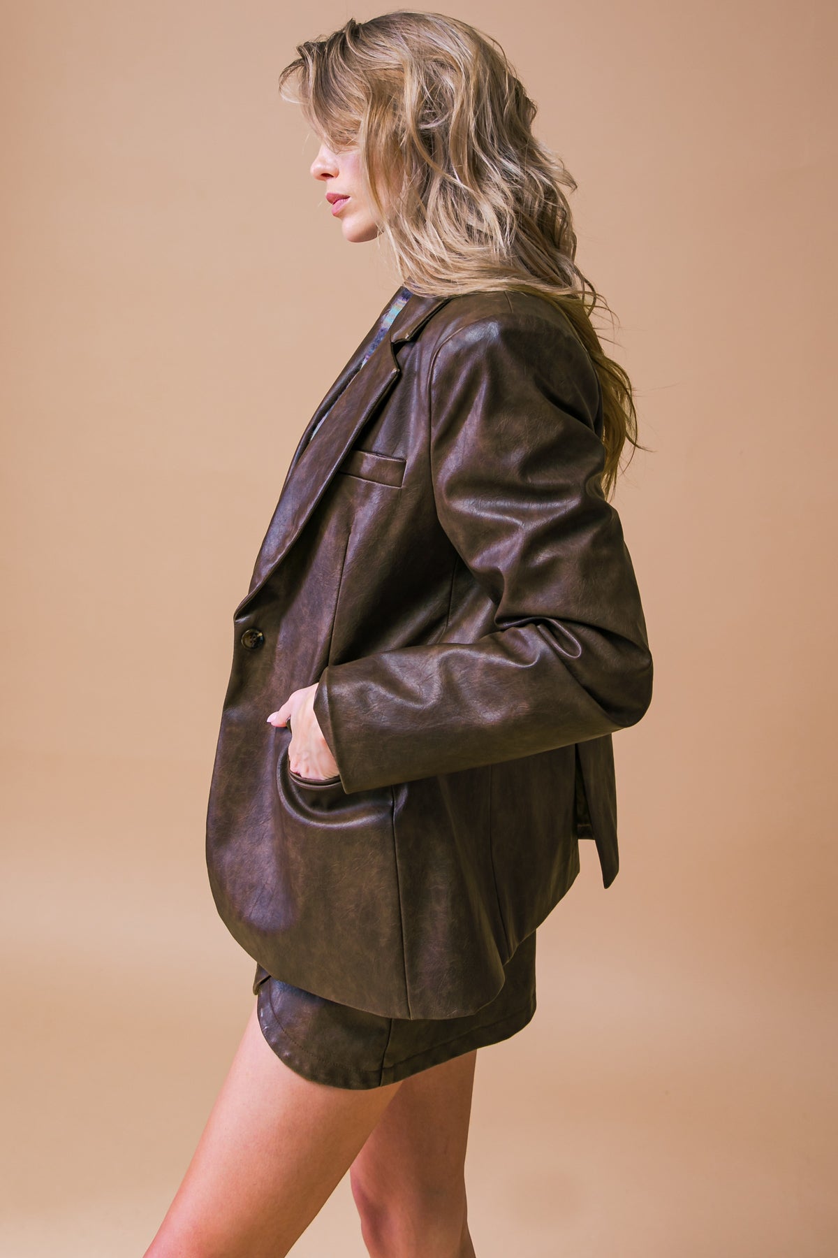 EXCEPTIONAL LOOK FAUX BLAZER - By Baano