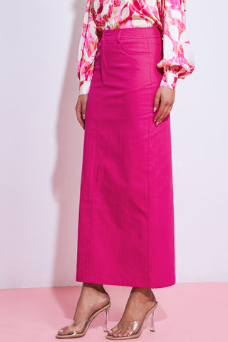 MY LOVE MINE ALL MINE WOVEN MIDI SKIRT - By Baano