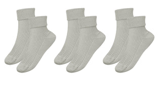 tittimitti®100% Organic Combed Cotton Luxury Women's Socks 3-Pack. Made in Italy.