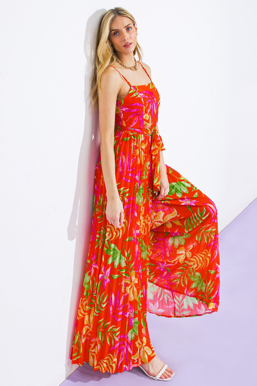 BLOSSOMING WITH JOY WOVEN JUMPSUIT - By Baano