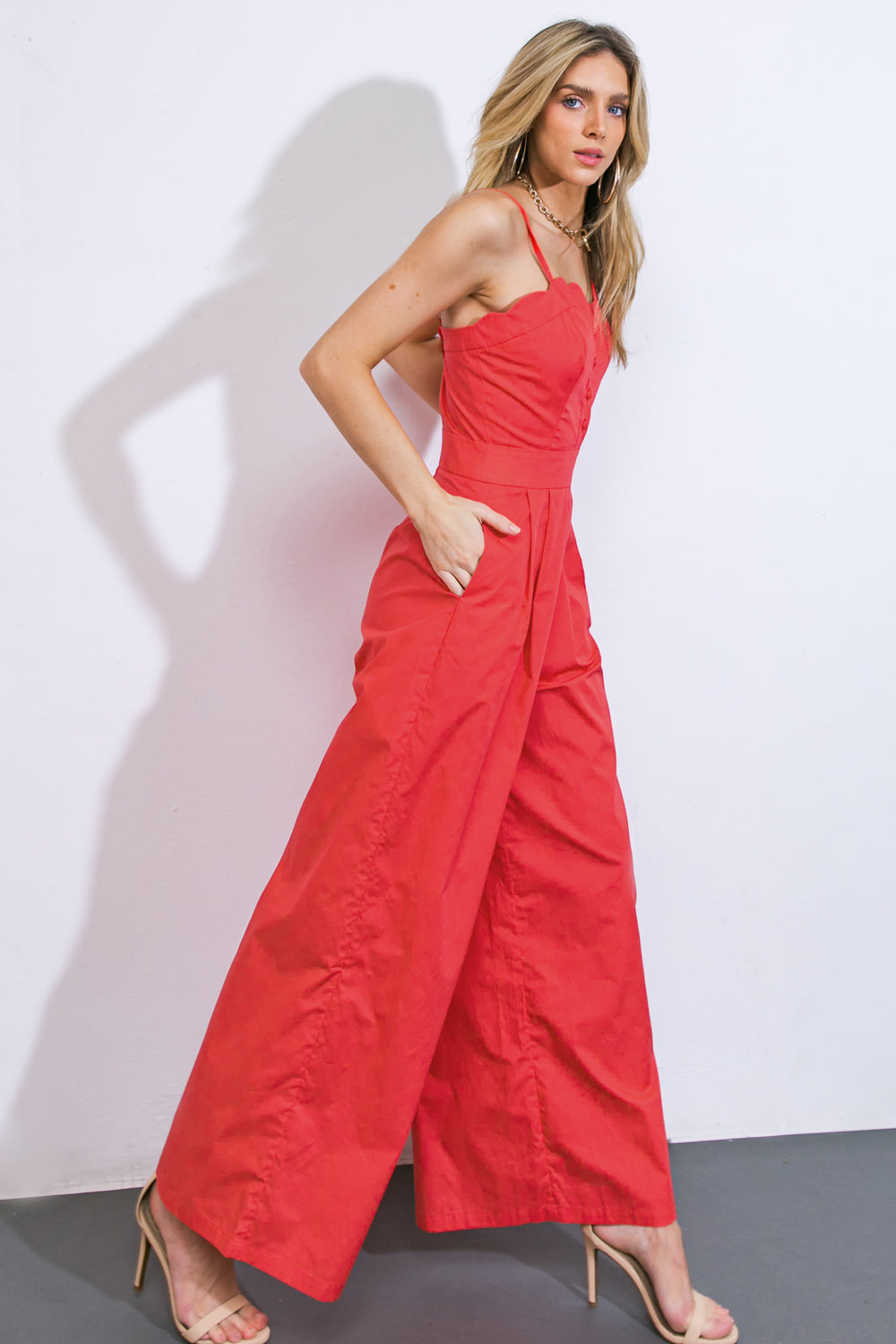 A BEAUTIFUL FEELING WOVEN JUMPSUIT - By Baano