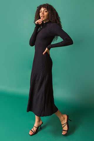 STOLEN KISSES SWEATER MIDI DRESS - By Baano