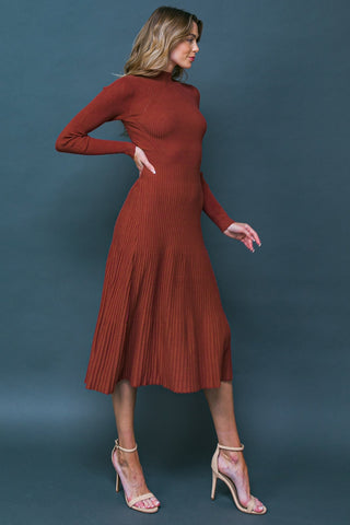 STOLEN KISSES SWEATER MIDI DRESS - By Baano