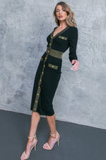 GORGEOUS AMBITION SWEATER MIDI DRESS - By Baano