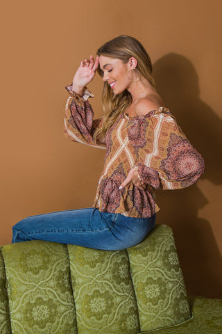 BOHO RAINBOW WOVEN TOP - By Baano