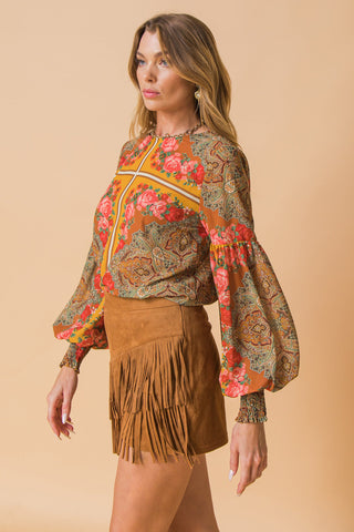 MOOD SETTER WOVEN TOP - By Baano