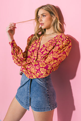 AWAKEN MY LOVE WOVEN BODYSUIT - By Baano