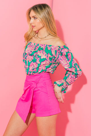 MEANT TO SHINE POPLIN TOP - By Baano