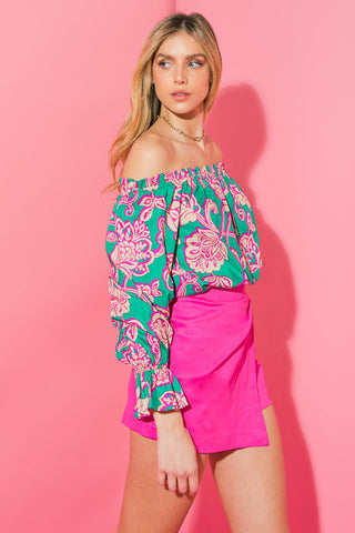 MEANT TO SHINE POPLIN TOP - By Baano