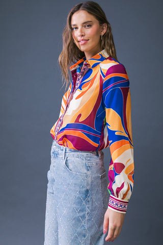 HUMMING BIRD WISHES WOVEN TOP - By Baano