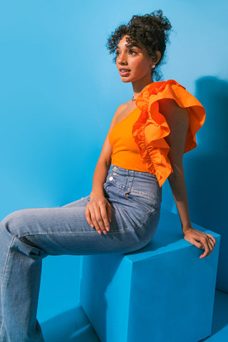 DREAMWORLD OFF THE SHOULDER WOVEN BODYSUIT - By Baano