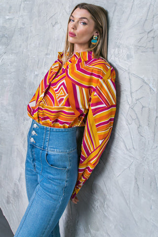 LIVELY CHAM WOVEN TOP - By Baano