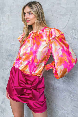 FEELING SPICE WOVEN TOP - By Baano