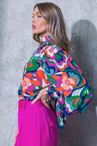FLOW ALONG WOVEN TOP - By Baano