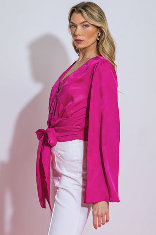 THE RIGHT ADDITION WOVEN TOP - By Baano