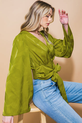 THE RIGHT ADDITION WOVEN TOP - By Baano