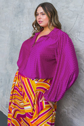 REGAL ROMANCE WOVEN TOP - By Baano