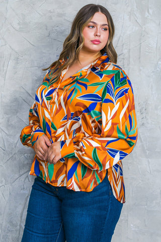 FEELS LIKE FALL WOVEN TOP - By Baano