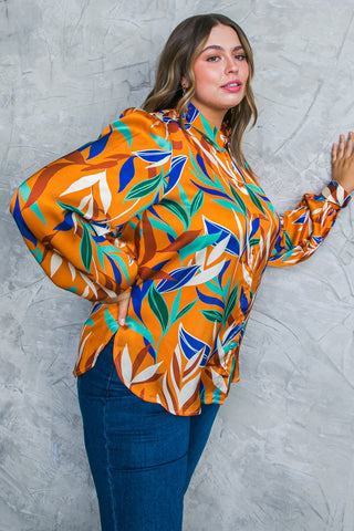 FEELS LIKE FALL WOVEN TOP - By Baano