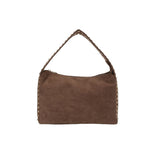 Skylar Faux Suede Studded Shoulder Bag