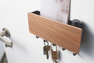 Magnetic Key Rack - Steel + Wood - By Baano