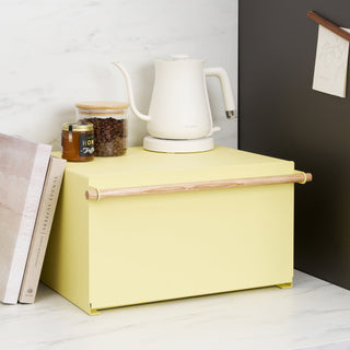 Bread Box - Steel + Wood - By Baano