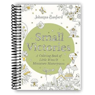 Small Victories: A Coloring Book of Little Wins and Miniature Masterpieces (Spiral Bound) - By Baano