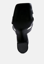 Snatched Intertwined Toe Ring Heeled Sandals