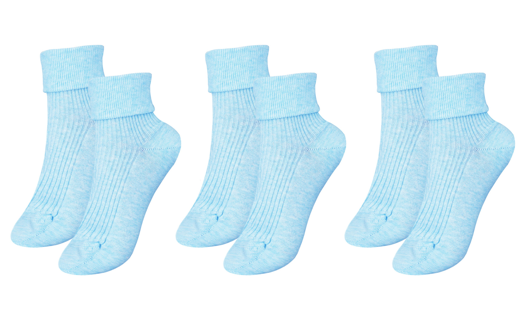 tittimitti® 100% Organic Combed Cotton Luxury Women's Socks 3-Pack. Made in Italy.