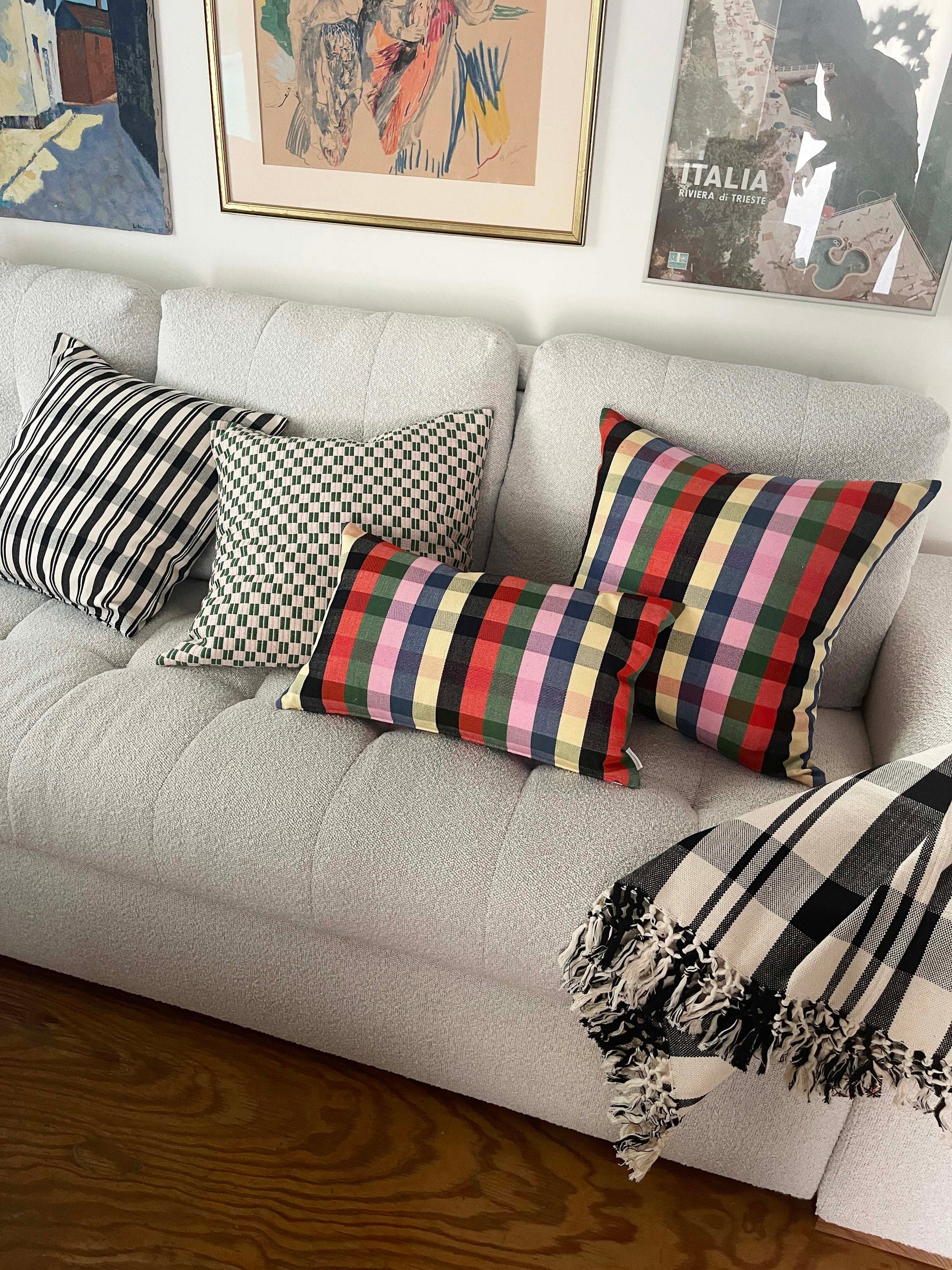 Cecilia Striped Cotton Throw Blanket