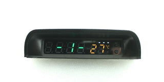 Solar Car Digital Clock Thermometer Dual Color Display Smart Switch High Precision LED Digital Clock Dashboard Solar Powered Car Electronic Clock Stick-On Luminous Car Clock Dashboard Auto Clock Car Watch Clock with Adjustable Brightness Date Temperature Stevvex