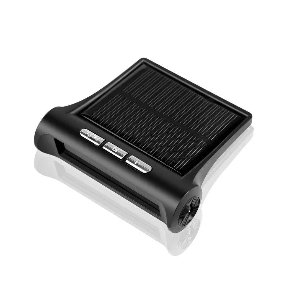 Solar Car Digital Clock with LCD Time Date In-Car Temperature Display for Outdoor Personal Car Part Decoration Universal Wireless Car Head Up Display Digital GPS Speedometer MPH Solar Battery USB Charged with Time Clock Stevvex